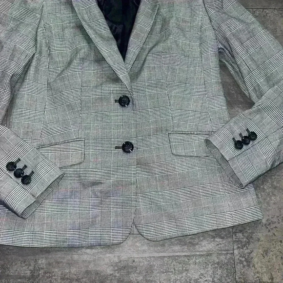 Talbots Checked Blazer Size 2 - Picture 3 of 7